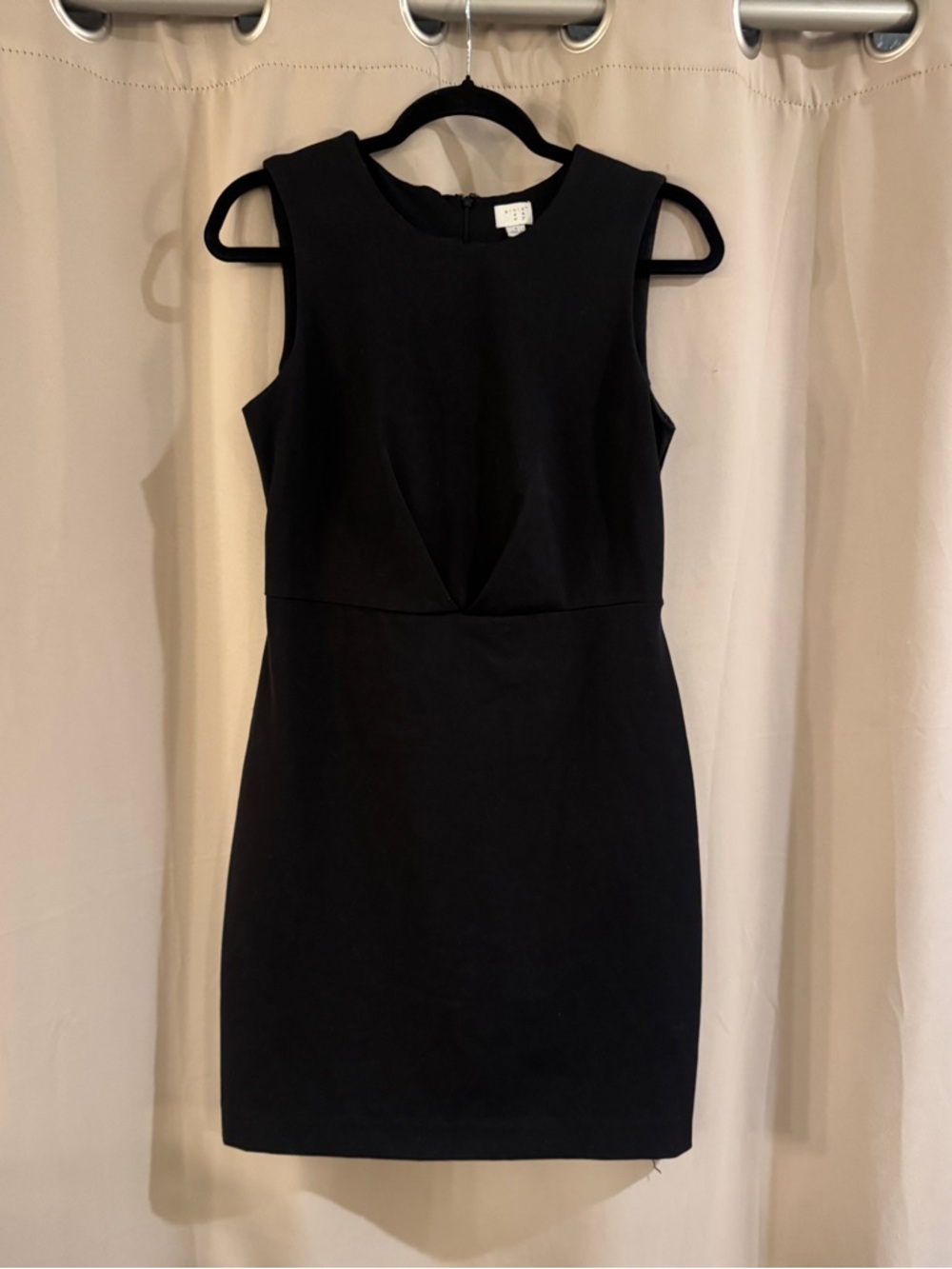 A New Day Classic Black Sleeveless Sheath Dress